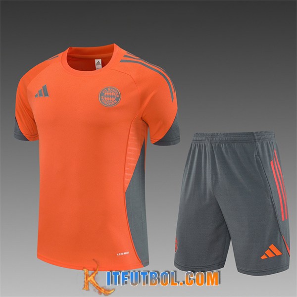 Camiseta Entrenamiento Bayern Munich Ninos Naranja/Gris 2025/2026