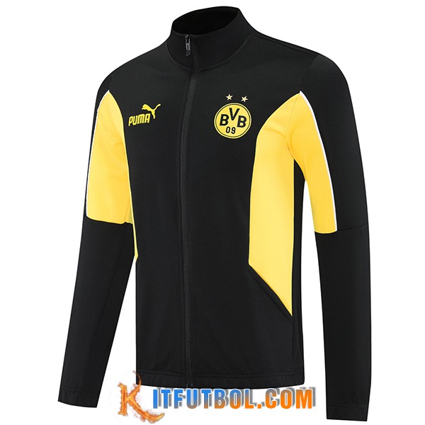 Chaquetas Futbol Dortmund Negro/Amarillo 2025/2026