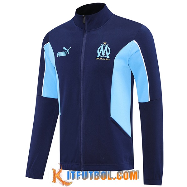 Chaquetas Futbol Marsella azul real 2025/2026