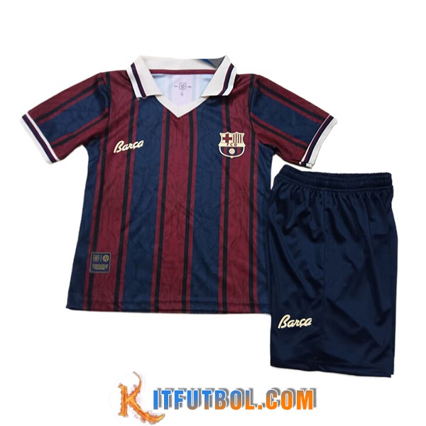 Camisetas De Futbol Barcelona Ninos Rojo/Azul 2025/2026