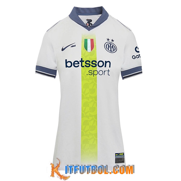 Camisetas De Futbol Inter Milan Mujer Segunda VR46 Special Edition 2024/2025
