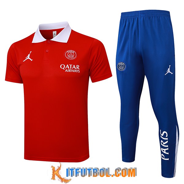 Camiseta Polo PSG Rojo 2025/2026