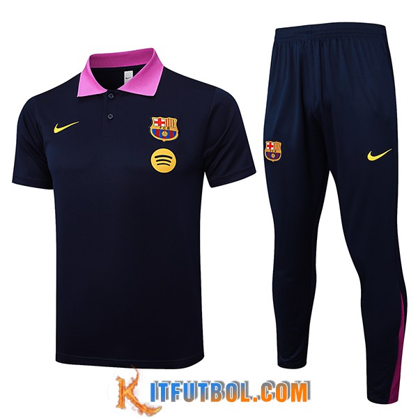 Camiseta Polo FC Barcelona Azul marino 2025/2026
