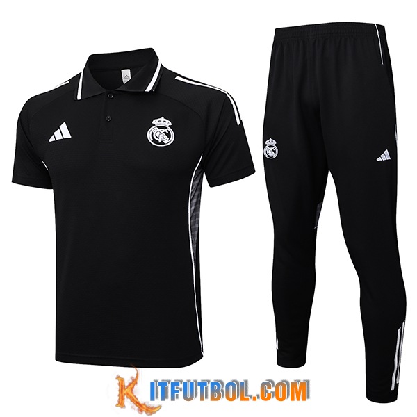 Camiseta Polo Real Madrid Negro 2025/2026