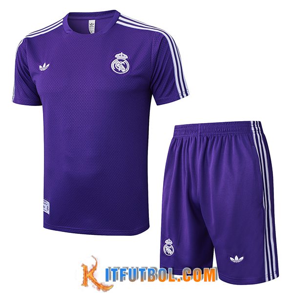 Camiseta Entrenamiento Real Madrid Violeta/Blanco 2025/2026