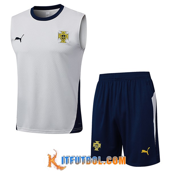 Camiseta Entrenamiento sin mangas Portugal Blanco/Azul 2025/2026
