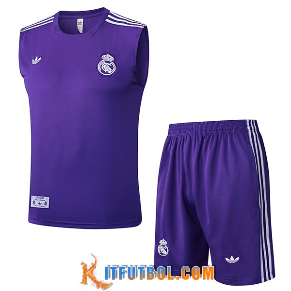 Camiseta Entrenamiento sin mangas Real Madrid Violeta/Blanco 2025/2026