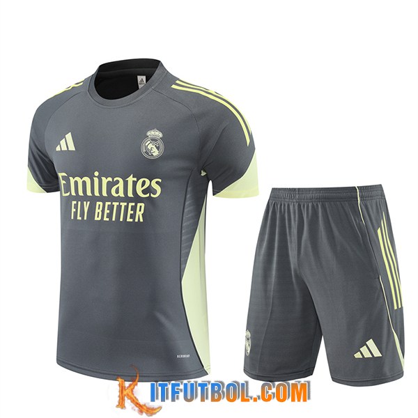 Camiseta Entrenamiento Real Madrid Gris Oscuro 2025/2026