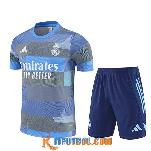 Camiseta Entrenamiento Real Madrid Azul/Gris 2025/2026