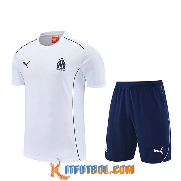 Camiseta Entrenamiento Marsella Blanco 2025/2026