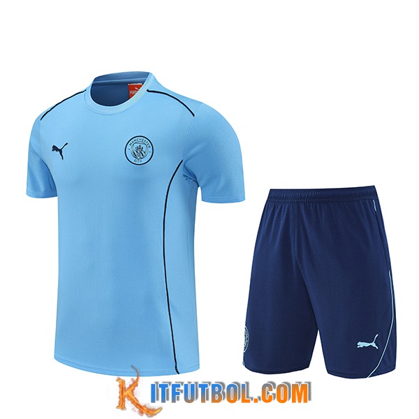 Camiseta Entrenamiento Manchester City Azul 2025/2026