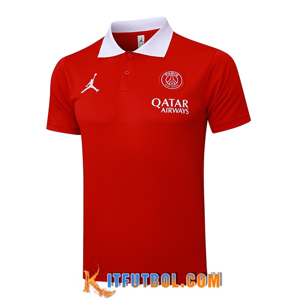 Camiseta Polo PSG Rojo 2025/2026