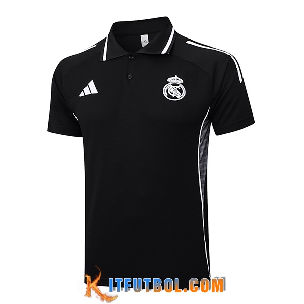 Camiseta Polo Real Madrid Negro 2025/2026 -02