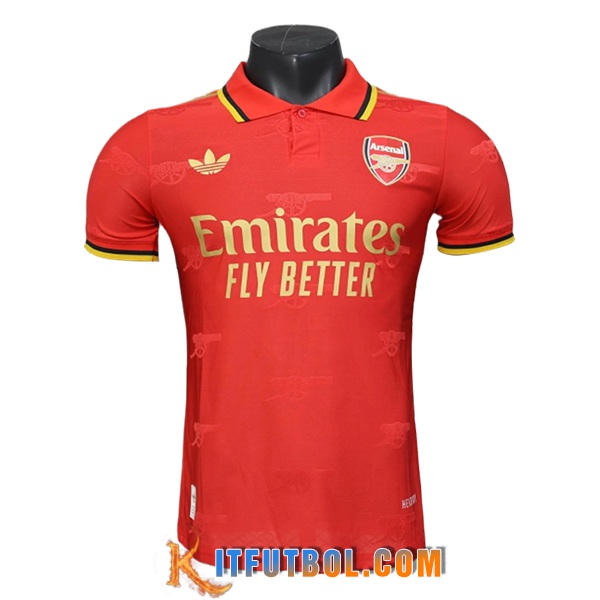 Camiseta Polo Arsenal Rojo/Amarillo 2025/2026