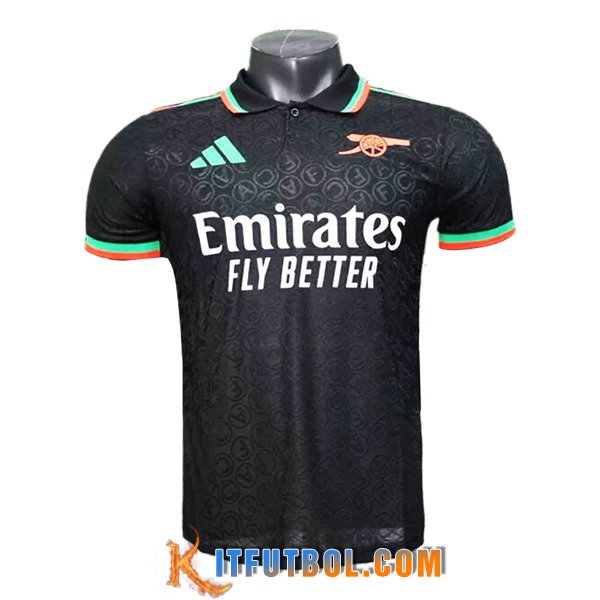 Camiseta Polo Arsenal Negro 2025/2026