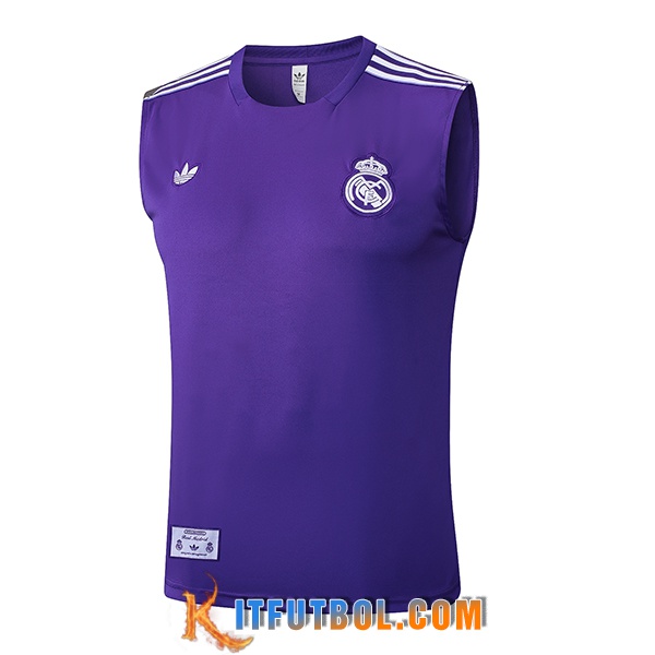 Chalecos De Futbol Real Madrid Violeta/Blanco 2025/2026