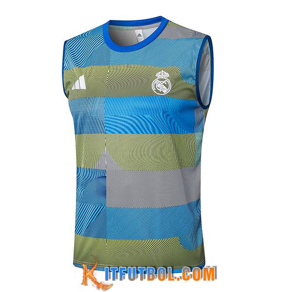Chalecos De Futbol Real Madrid Azul/Verde 2025/2026