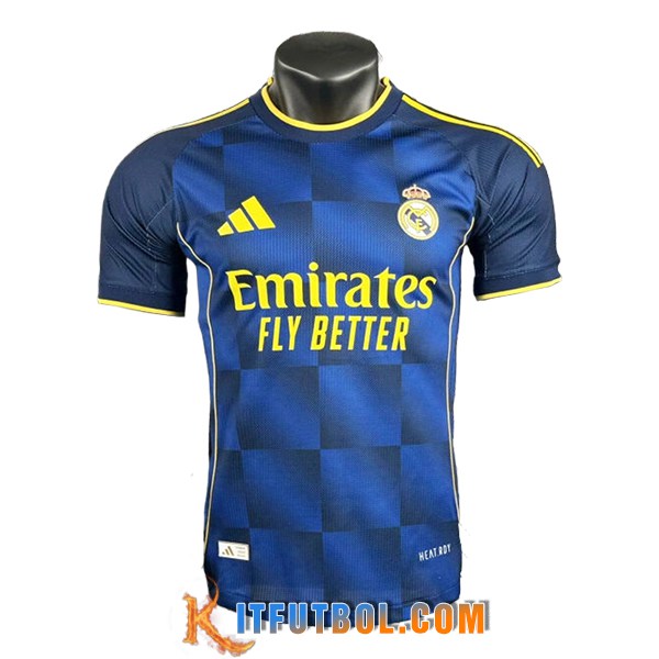 Camiseta Entrenamiento Real Madrid Azul/Amarillo 2025/2026