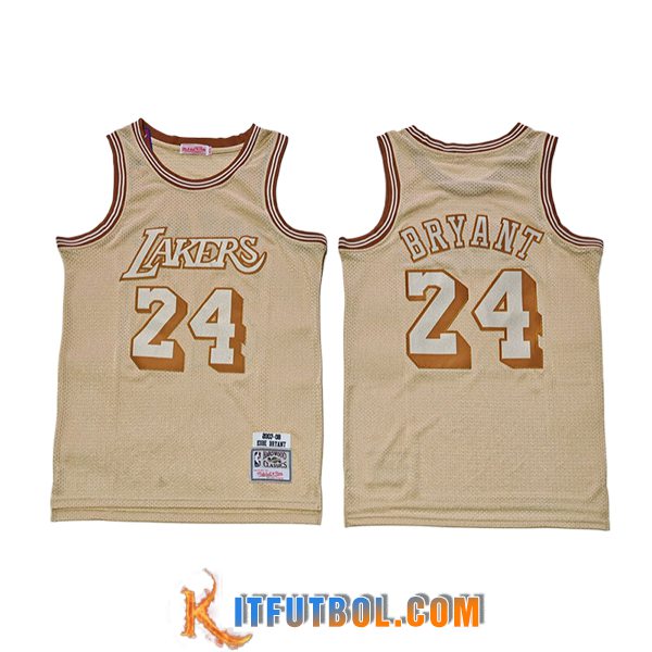 Camisetas NBA Los Angeles Lakers (BRYANT #24) 2025/26 Amarillo/Naranja