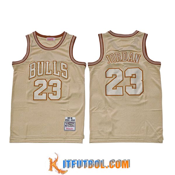 Camisetas NBA Chicago Bulls (JORDAN #23) 2025/26 Amarillo/Naranja