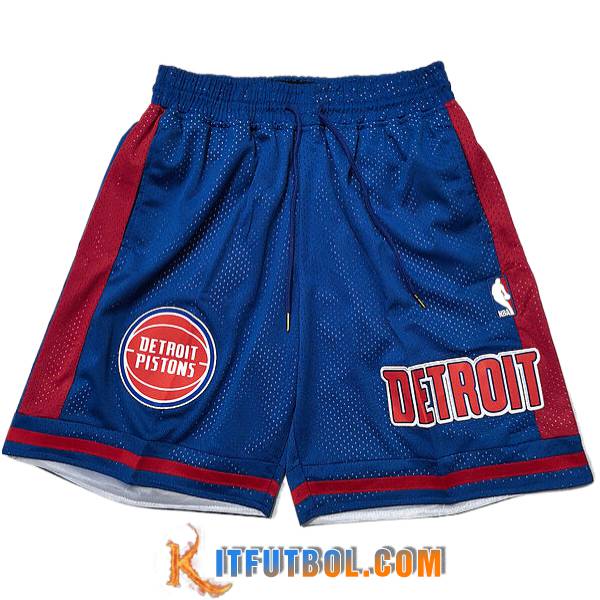 Cortos NBA Detroit Pistons 2025/26 Azul/Rojo