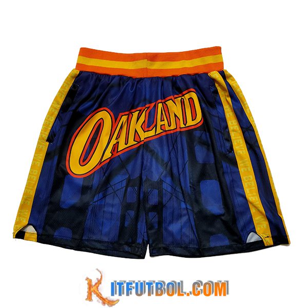 Cortos NBA Golden State Warriors 2025/26 Azul/Amarillo/Naranja -02