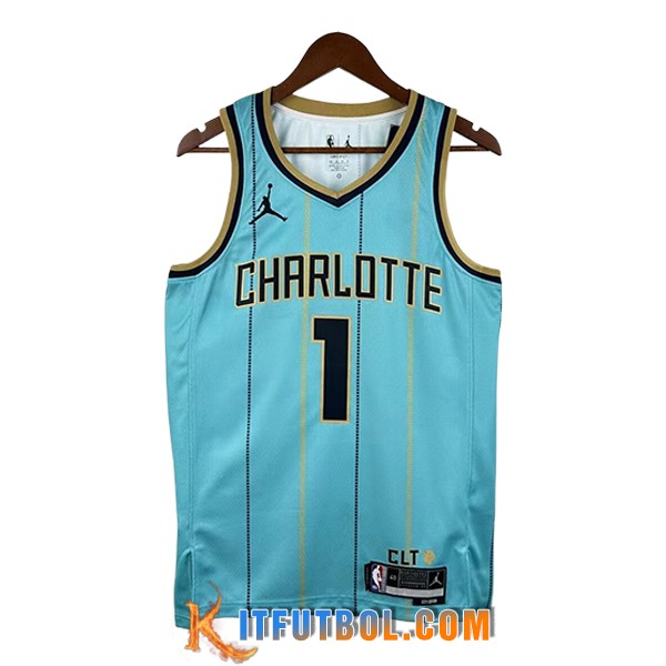 Camisetas NBA Charlotte Hornets (BALL #1) 2025/26 Azul/Negro