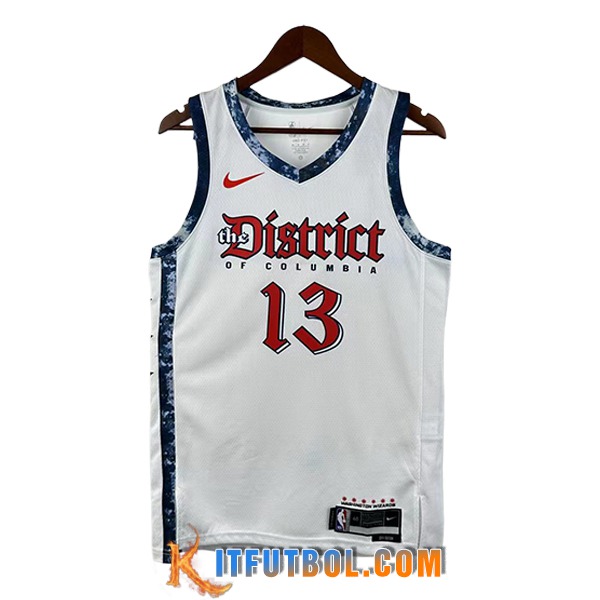 Camisetas NBA Washington Wizards (POOLE #13) 2025/26 Blanco/Azul