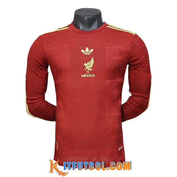 Camiseta Equipo Nacional México Special Edition Manga Largas Rojo 2025/2026