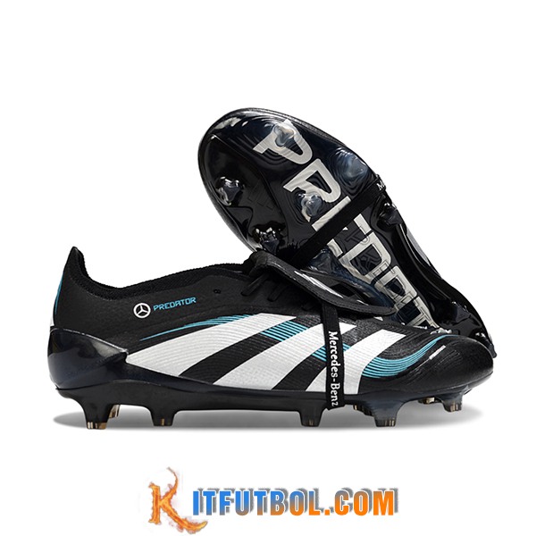 Adidas Botas De Fútbol 25 Predator Elite Tongue FG Negro/Blanco/Azul
