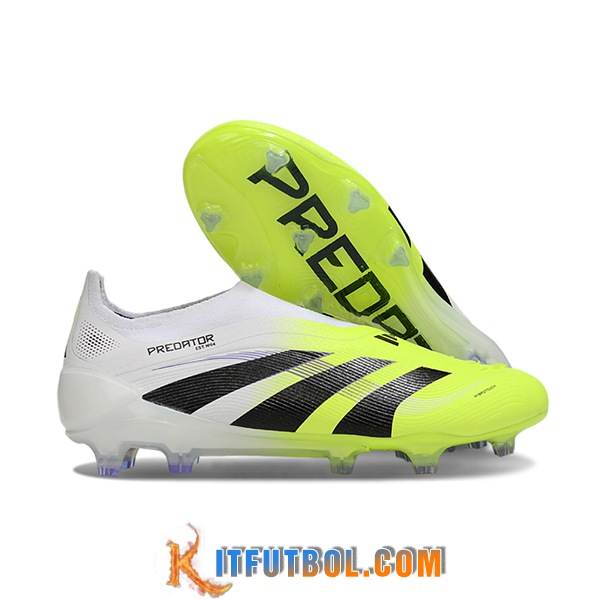 Adidas Botas De Fútbol 25 Predator Elite LL FG Blanco/Verde/Negro