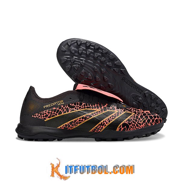 Adidas Botas De Fútbol PREDATOR LEAGUE FT TURF Negro/Rojo/Amarillo