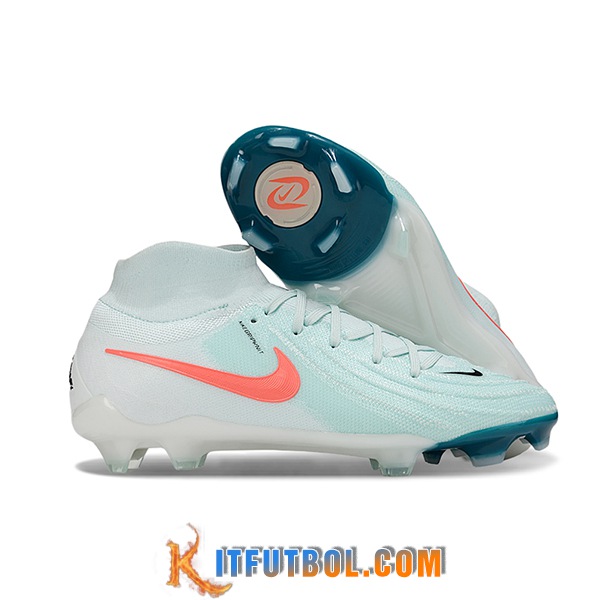 Nike Botas De Fútbol Phantom Luna Elite NU FG Blanco/Verde/Naranja