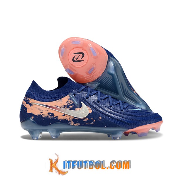 Nike Botas De Fútbol Phantom Luna Elite NU FG Azul/Rosa -02