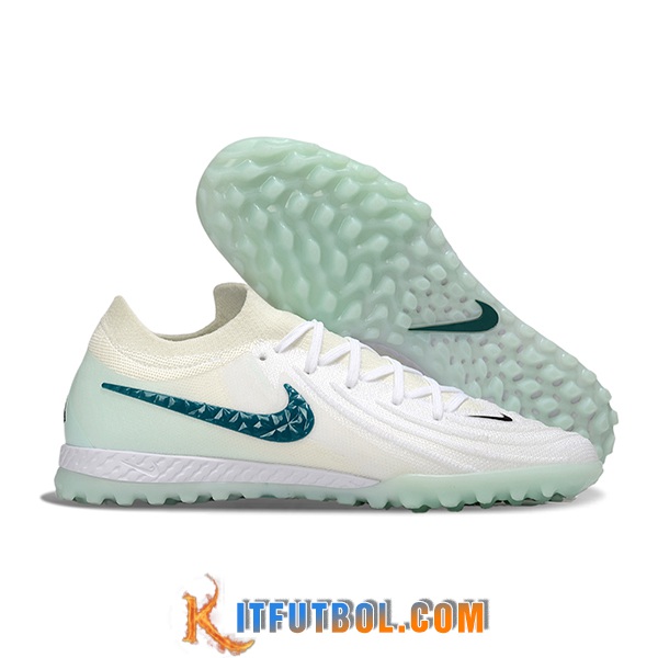 Nike Botas De Fútbol Phantom GX II EliteTF Verde/Blanco