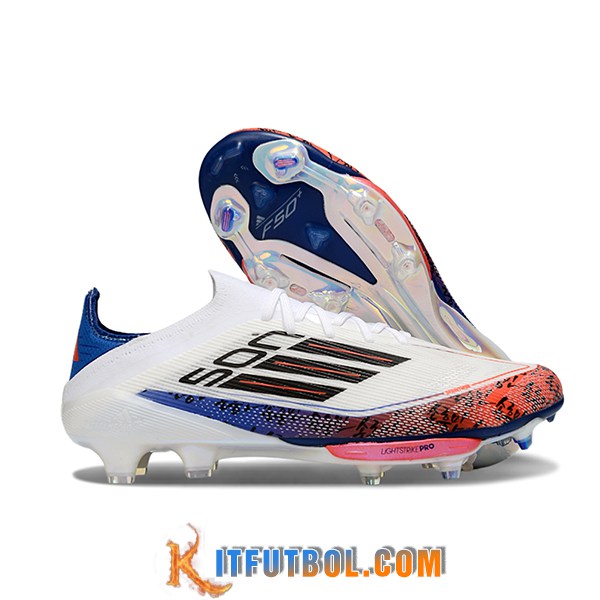 Adidas Botas De Fútbol F50+.1 FG Blanco/Violeta/Naranja