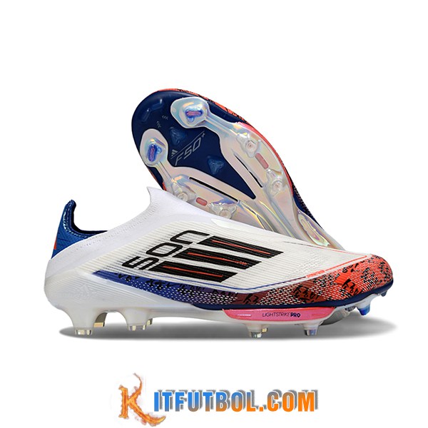 Adidas Botas De Fútbol F50+ FG Blanco/Violeta/Naranja