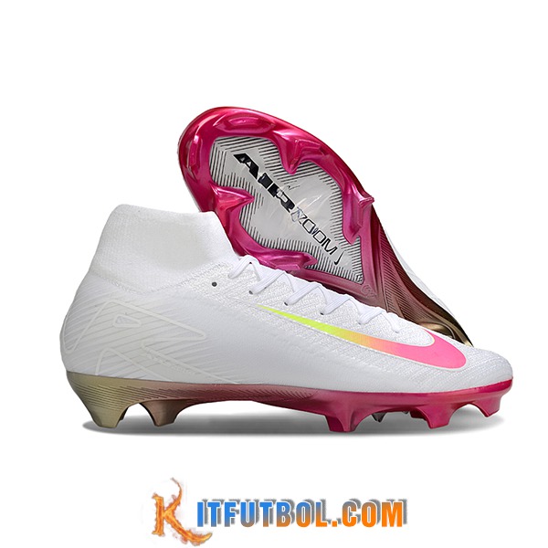Nike Botas De Fútbol Air Zoom Mercurial Superfly IIX Elite FG Blanco/Rosa