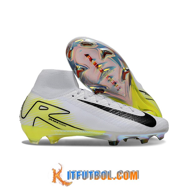 Nike Botas De Fútbol Air Zoom Mercurial Superfly IIX Elite FG Blanco/Negro/Verde