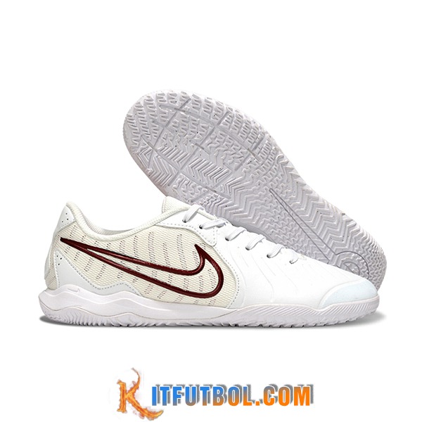 Nike Botas De Fútbol Legend 10 Academy IC Blanco/Beige/Rojo