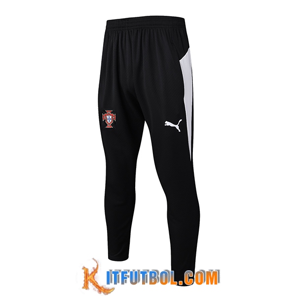 Pantalon Entrenamiento Portugal Negro/Blanco 2025/2026