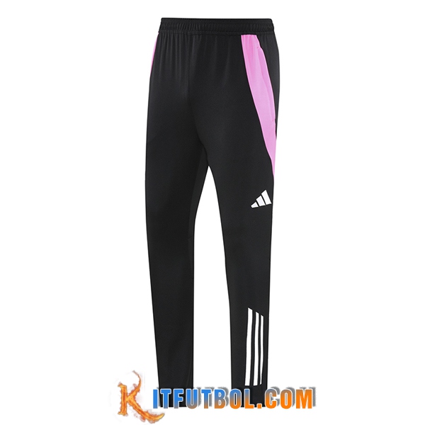 Pantalon Entrenamiento Adidas Negro/Rosa 2025/2026