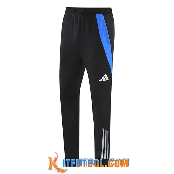 Pantalon Entrenamiento Adidas Negro/Azul 2025/2026