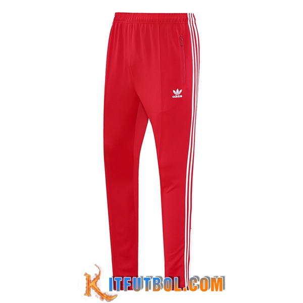 Pantalon Entrenamiento Adidas Rojo/Blanco 2025/2026