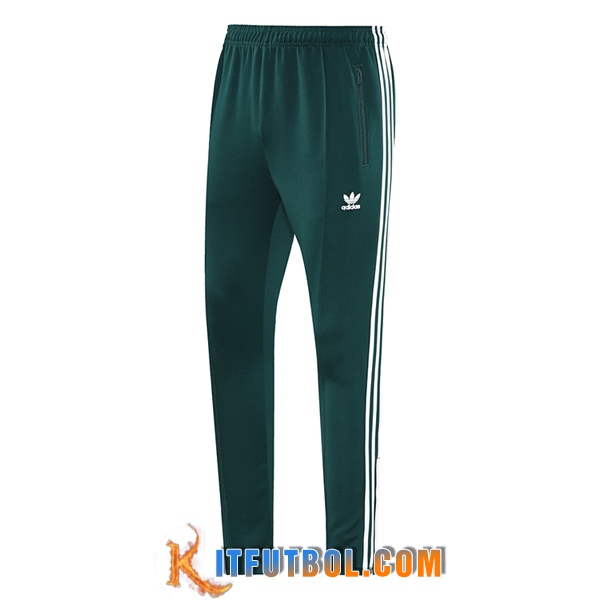 Pantalon Entrenamiento Adidas Verde/Blanco 2025/2026