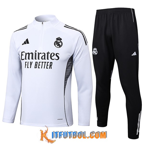 Chandal Equipos De Futbol Real Madrid Blanco/Negro 2025/2026