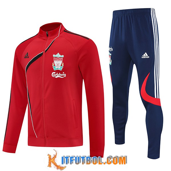 Chandal Equipos De Futbol Chaquetas FC Liverpool Rojo/Negro 2025/2026