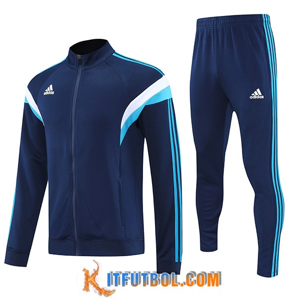 Chandal Equipos De Futbol Chaquetas Adidas Azul/Blanco 2025/2026