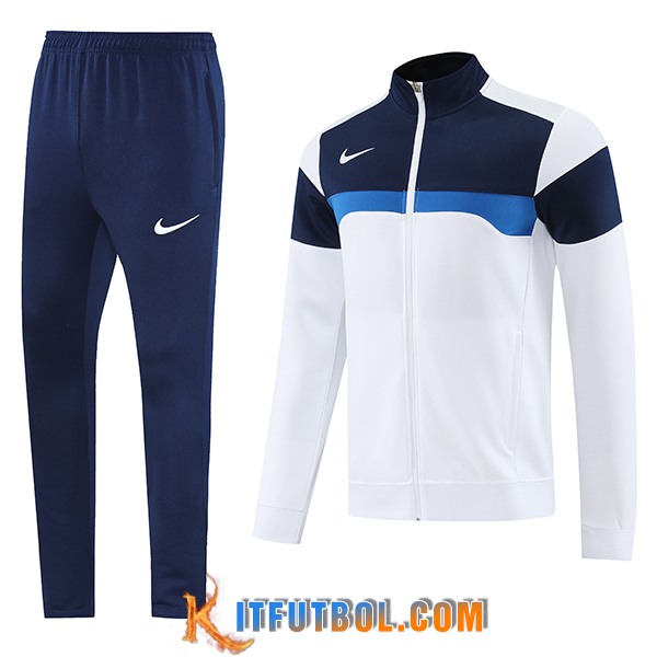 Chandal Equipos De Futbol Chaquetas Nike Blanco/Azul 2025/2026