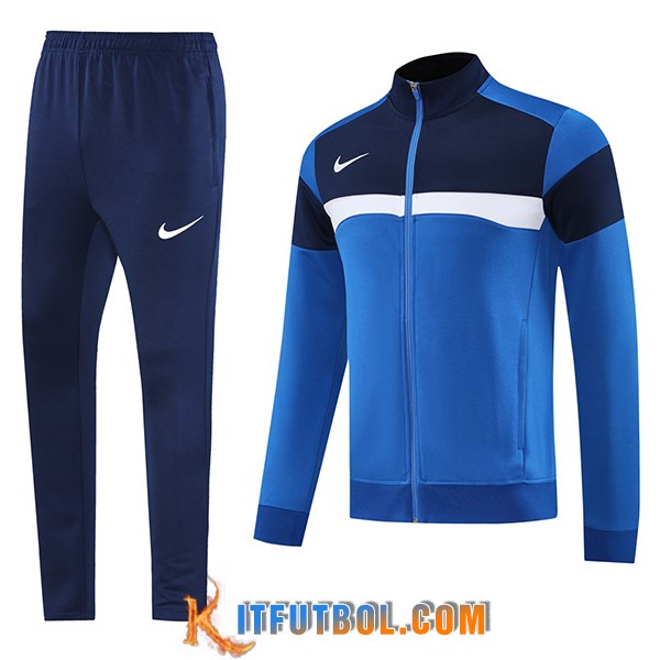 Chandal Equipos De Futbol Chaquetas Nike Azul/Blanco 2025/2026 -02